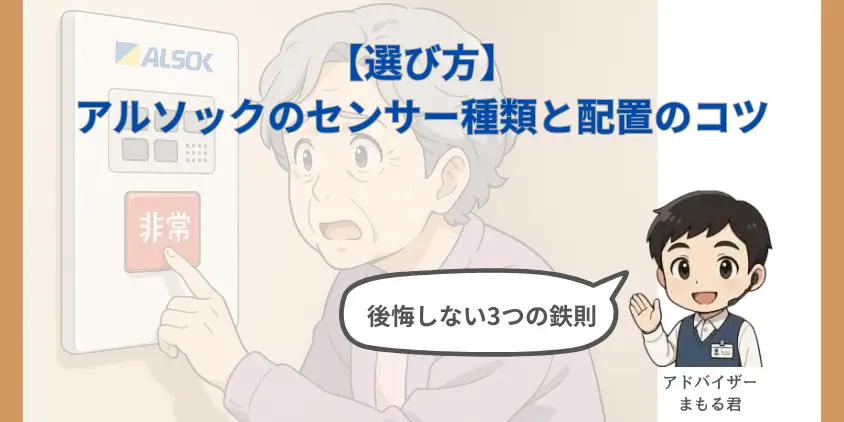 【高齢者向け】アルソックのセンサー種類と配置のコツ！後悔しない3つの鉄則